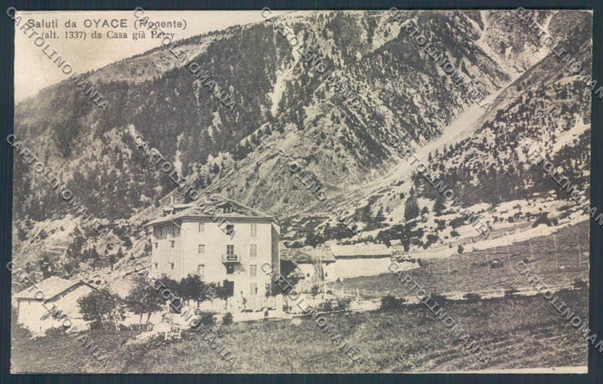 Aosta Oyace Genta cartolina MQ4585 – fronte