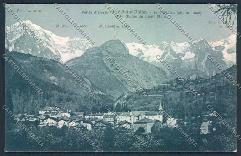 Aosta Pré Saint Didier cartolina MQ4592 – fronte