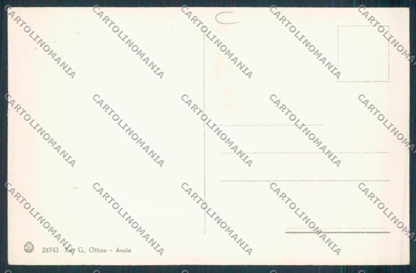 Aosta Pré Saint Didier cartolina MQ4592 – retro