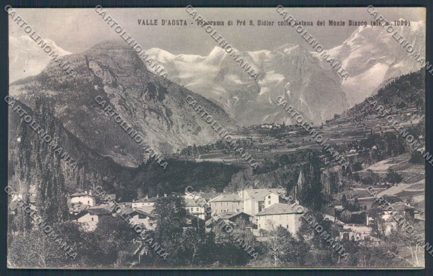 Aosta Pré Saint Didier cartolina MQ4593 – fronte