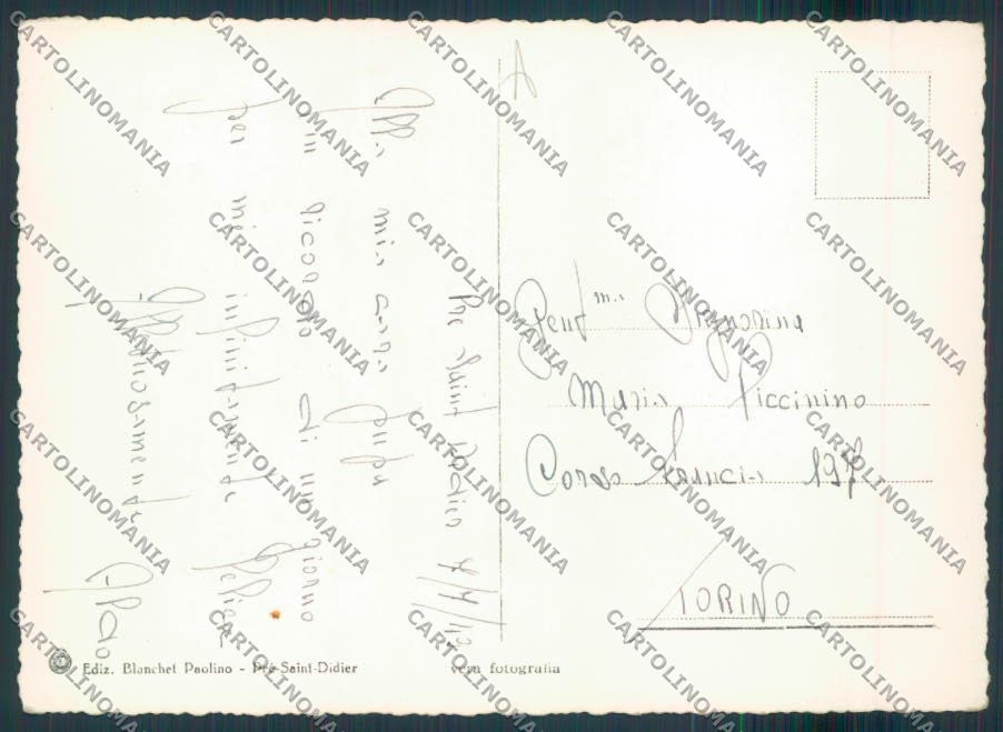 Aosta Pré Saint Didier foto FG cartolina MQ4597 – retro
