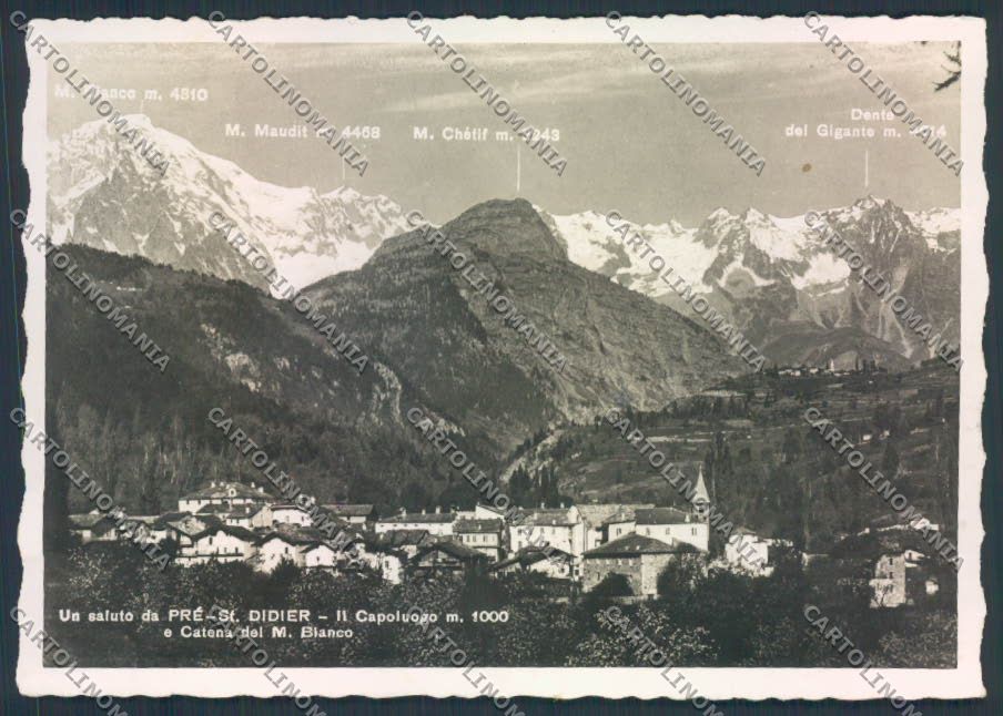 Aosta Pré Saint Didier foto FG cartolina MQ4603 – fronte