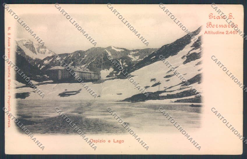 Aosta San Bernardo Grande cartolina MQ4632 – fronte