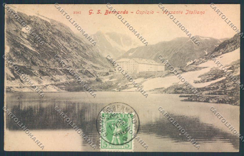 Aosta San Bernardo Grande cartolina MQ4633 – fronte