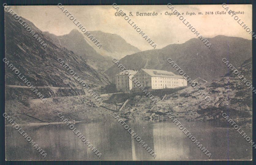 Aosta San Bernardo Grande cartolina MQ4638 – fronte