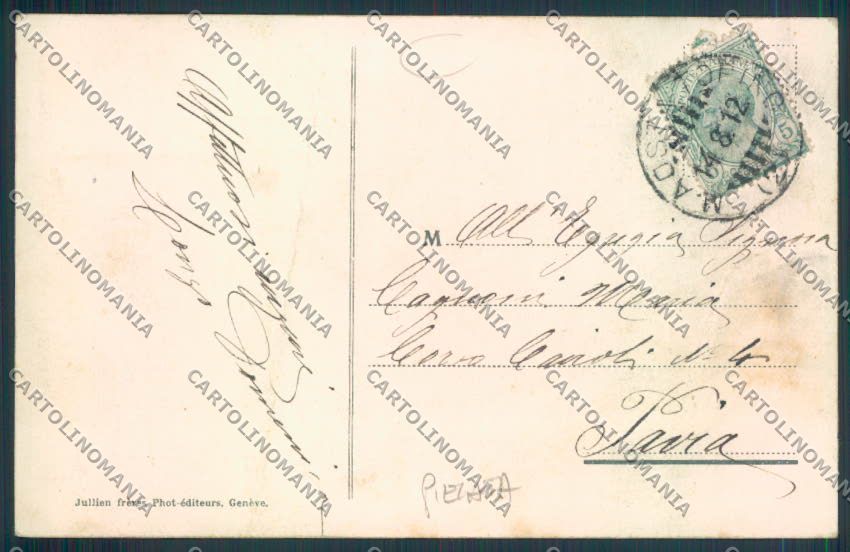 Aosta San Bernardo Grande Dog PIEGATA cartolina MQ4642 – retro