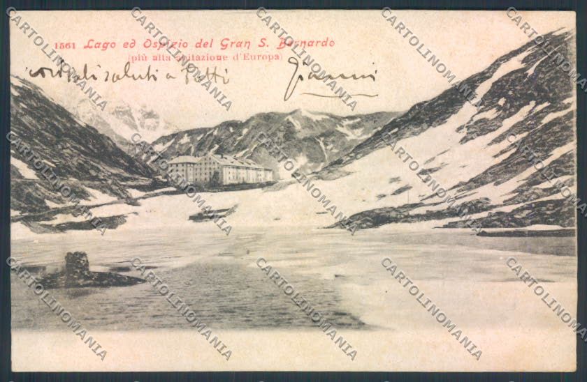 Aosta San Bernardo Grande cartolina MQ4644 – fronte