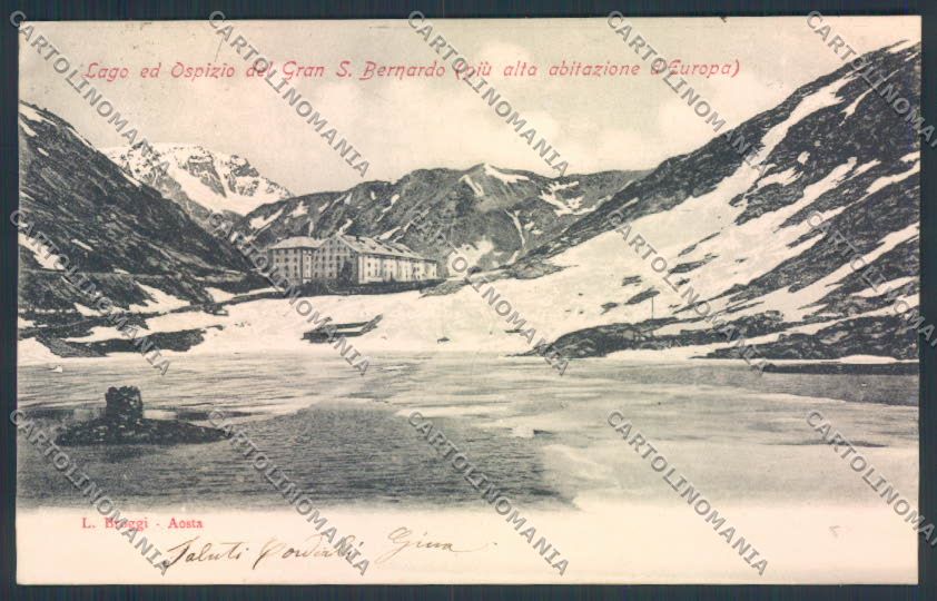 Aosta San Bernardo Grande cartolina MQ4649 – fronte