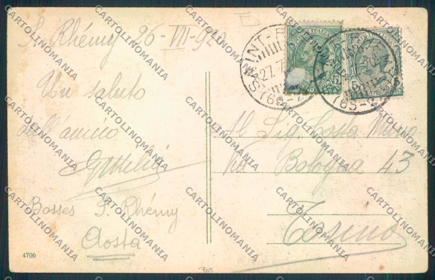Aosta San Bernardo Grande Dog cartolina MQ4650 – retro