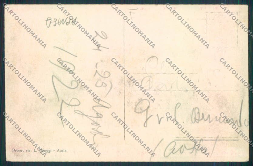 Aosta San Bernardo Grande ABRASA cartolina MQ4651 – retro