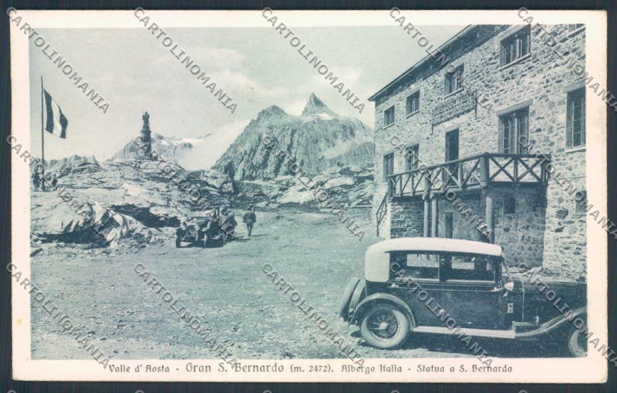 Aosta San Bernardo Grande cartolina MQ4656 – fronte