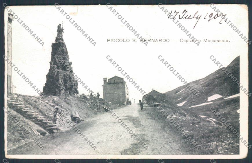 Aosta San Bernardo Piccolo STRAPPO cartolina MQ4686 – fronte
