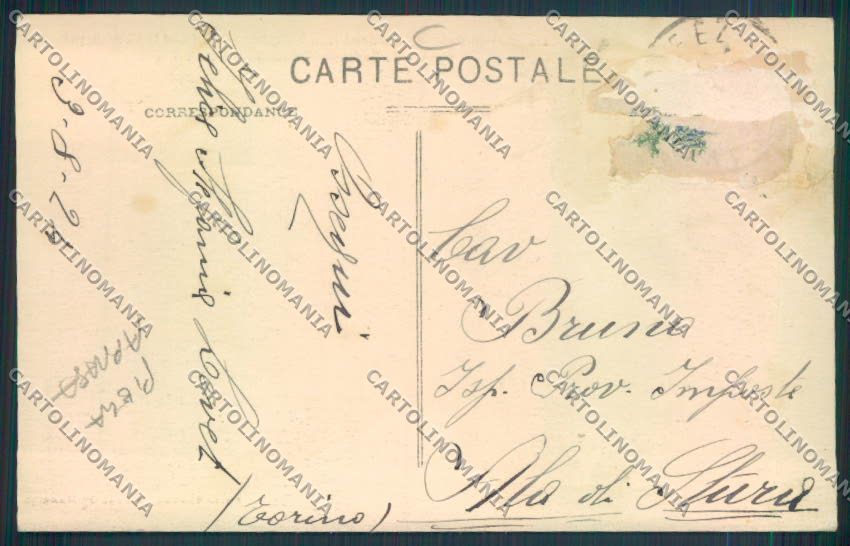 Aosta San Bernardo Piccolo PIEGA ABRASA cartolina MQ4687 – retro