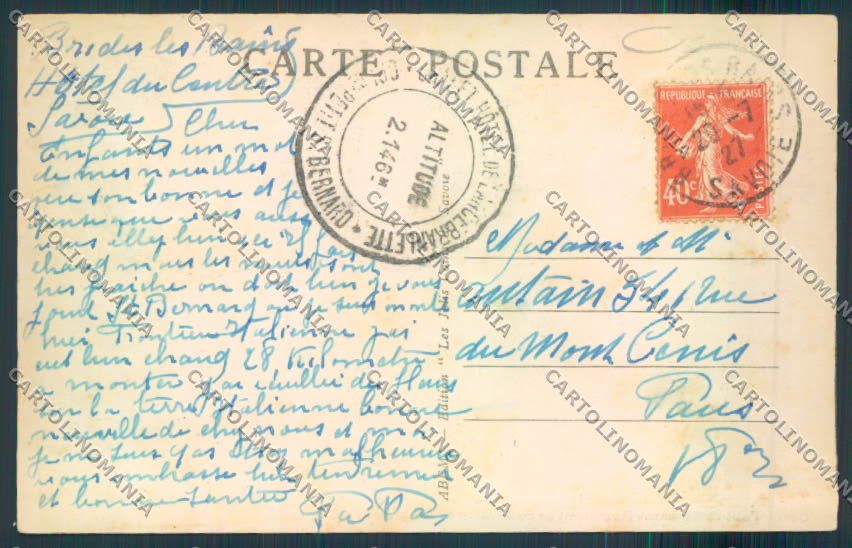 Aosta San Bernardo Piccolo cartolina MQ4695 – retro