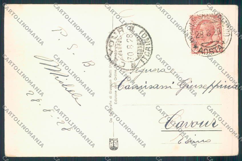 Aosta San Bernardo Piccolo cartolina MQ4700 – retro