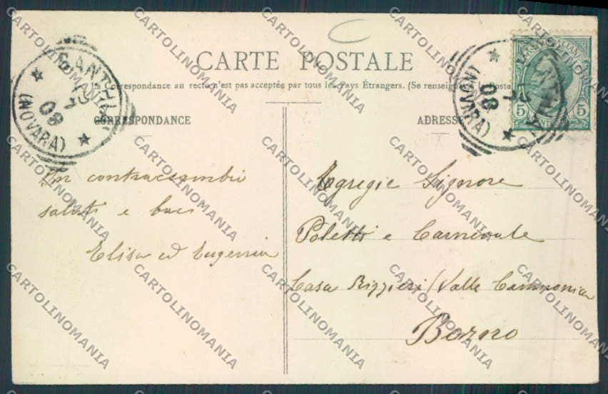 Aosta San Bernardo Piccolo cartolina MQ4706 – retro