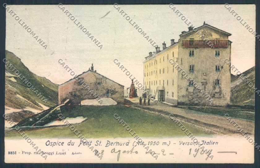 Aosta San Bernardo Piccolo FORI cartolina MQ4721 – fronte