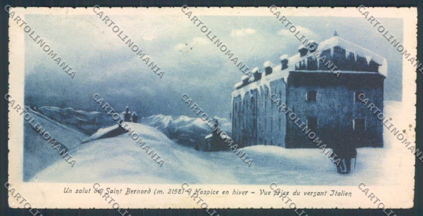Aosta San Bernardo Piccolo mini cartolina MQ4723 – fronte