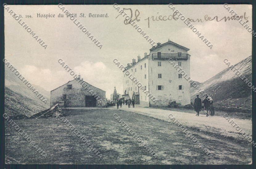 Aosta San Bernardo Piccolo PIEGHINE cartolina MQ4727 – fronte