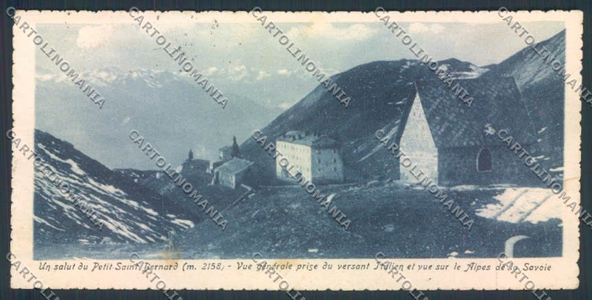 Aosta San Bernardo Piccolo mini cartolina MQ4741 – fronte