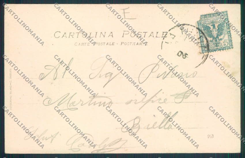 Aosta San Bernardo Piccolo cartolina MQ4744 – retro