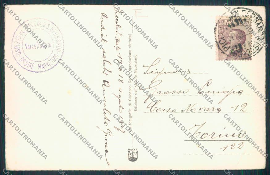 Aosta San Bernardo Piccolo Dog cartolina MQ4745 – retro