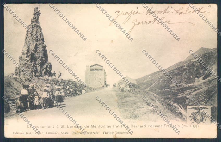 Aosta San Bernardo Piccolo cartolina MQ4754 – fronte