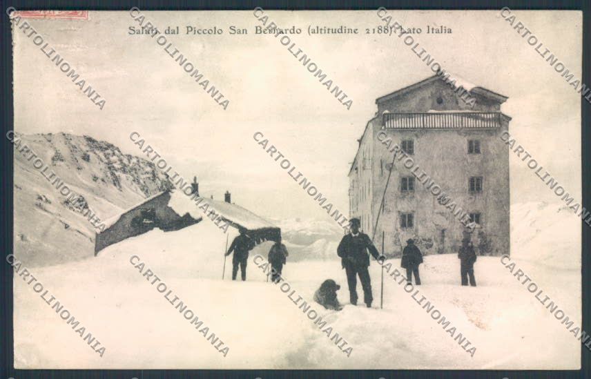 Aosta San Bernardo Piccolo SCOLLATA cartolina MQ4755 – fronte