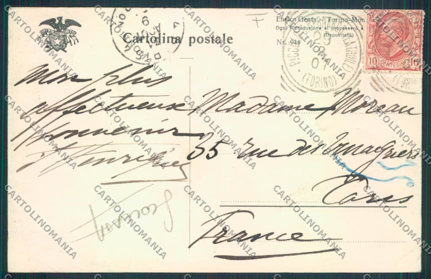 Aosta San Bernardo Piccolo SCOLLATA cartolina MQ4755 – retro