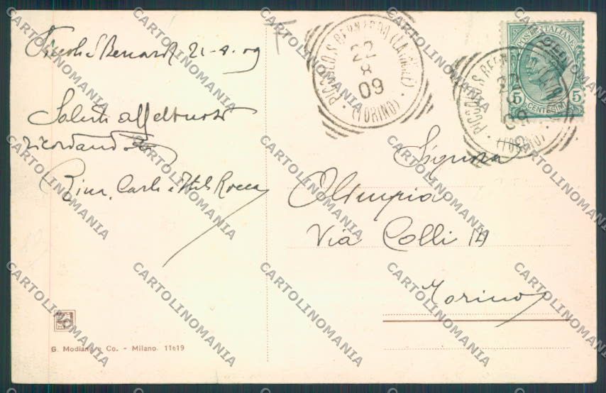 Aosta San Bernardo Piccolo cartolina MQ4762 – retro