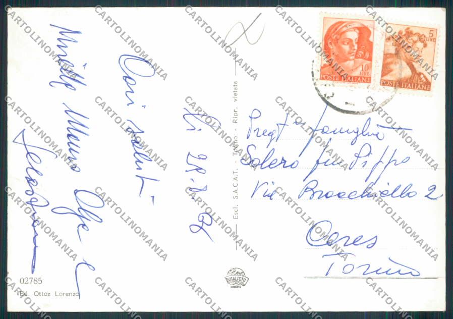 Aosta San Bernardo Piccolo Dog foto FG cartolina MQ4780 – retro
