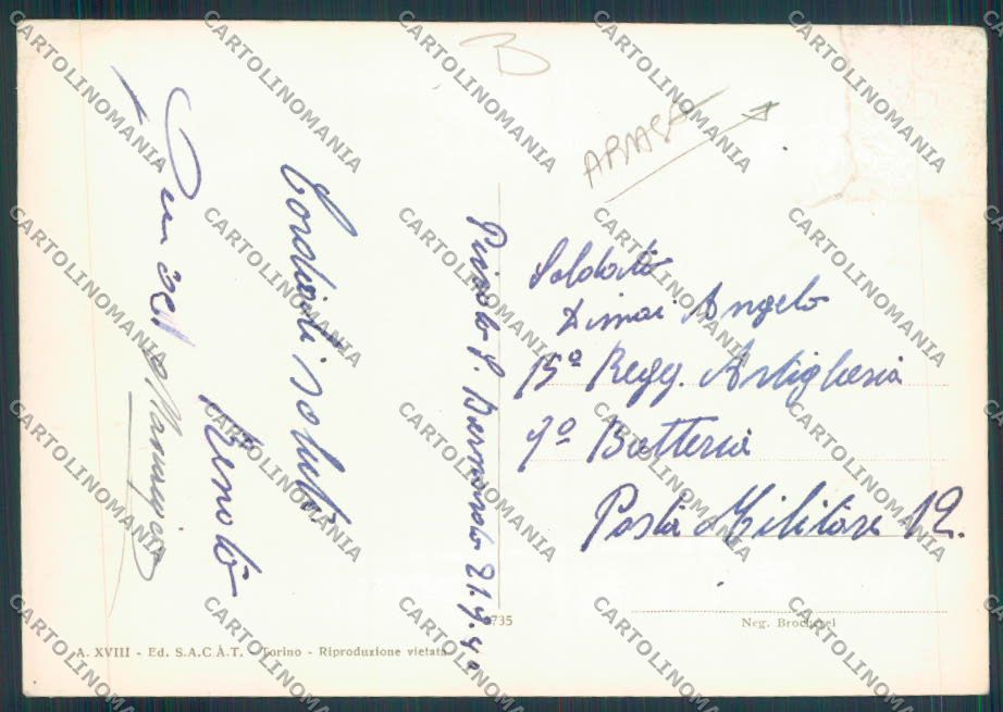 Aosta San Bernardo Piccolo ABRASA foto FG cartolina MQ4788 – retro