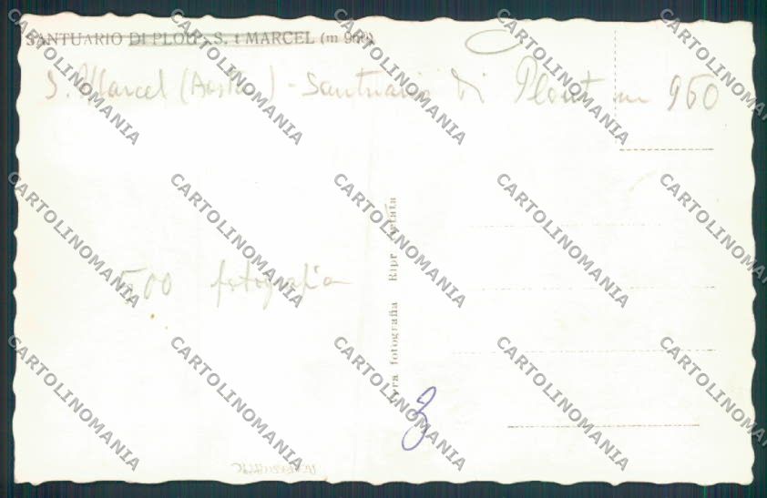 Aosta Saint Marcel foto cartolina MQ4797 – retro