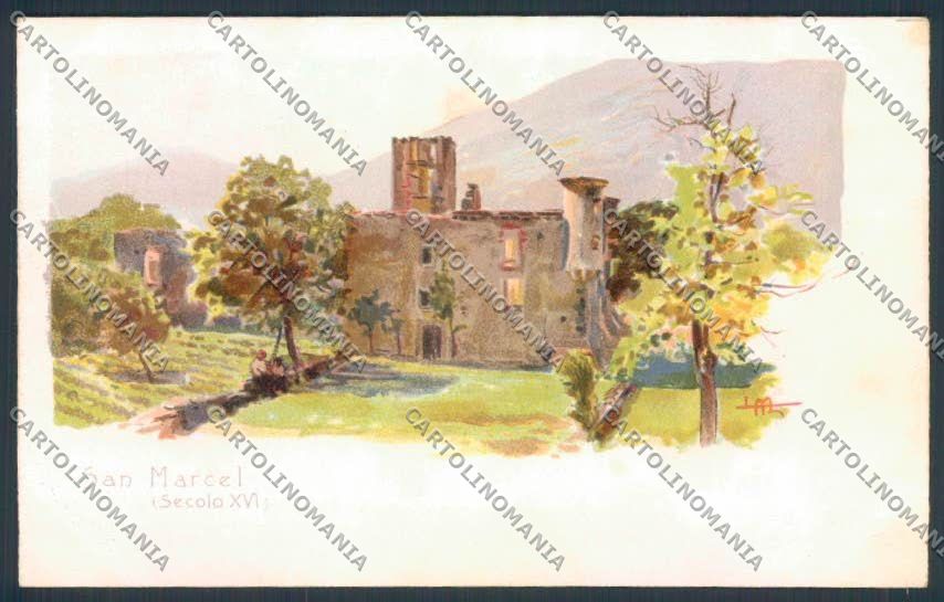 Aosta Saint Marcel cartolina MQ4798 – fronte