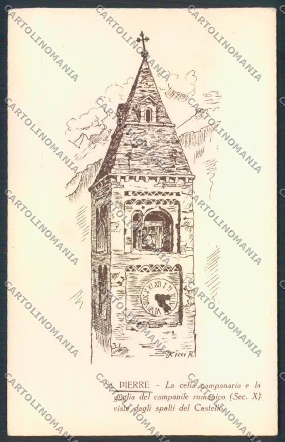 Aosta Saint Pierre cartolina MQ4810 – fronte