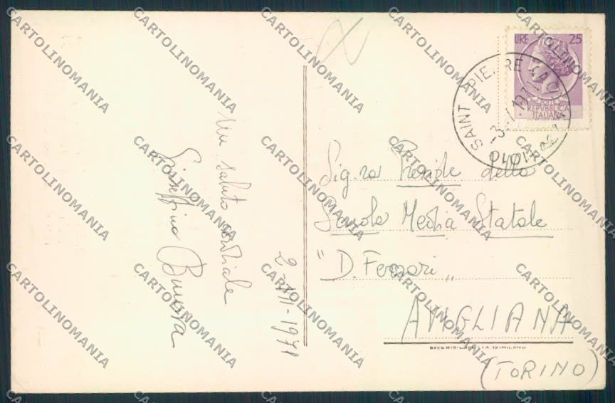 Aosta Saint Pierre cartolina MQ4810 – retro