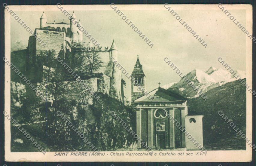 Aosta Saint Pierre PIEGHINE cartolina MQ4815 – fronte