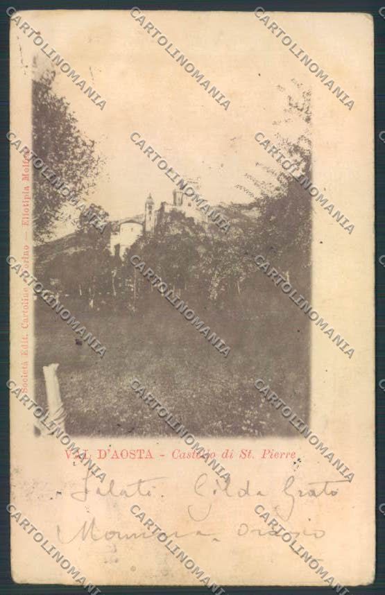 Aosta Saint Pierre cartolina MQ4828 – fronte