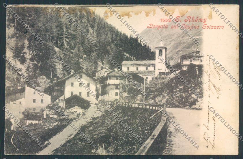 Aosta Saint Rhémy UMIDITA' cartolina MQ4833 – fronte
