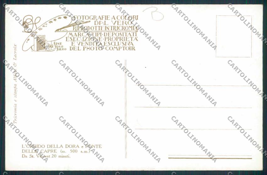 Aosta Saint Vincent cartolina MQ4835 – retro