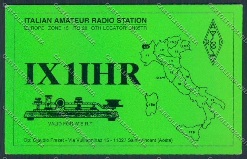 Aosta Saint Vincent Radioamatori cartolina MQ4836 – fronte