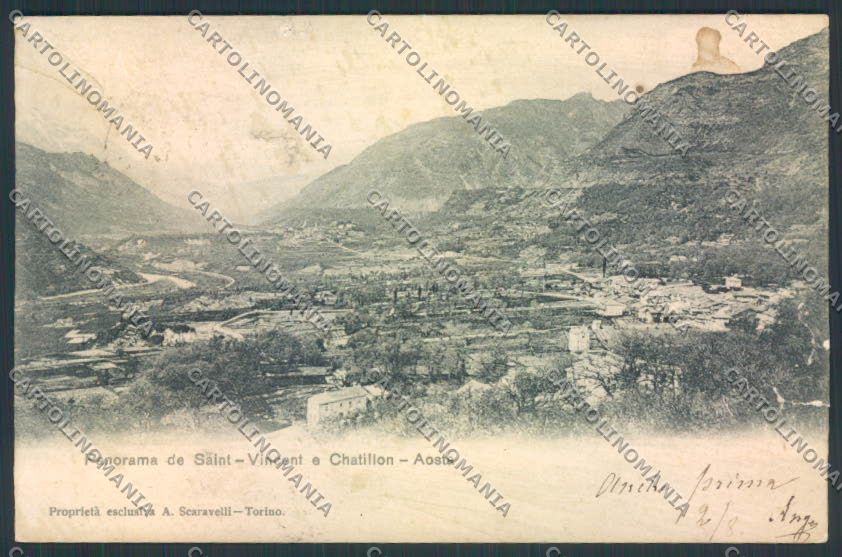 Aosta Saint Vincent STRAPPI cartolina MQ4838 – fronte