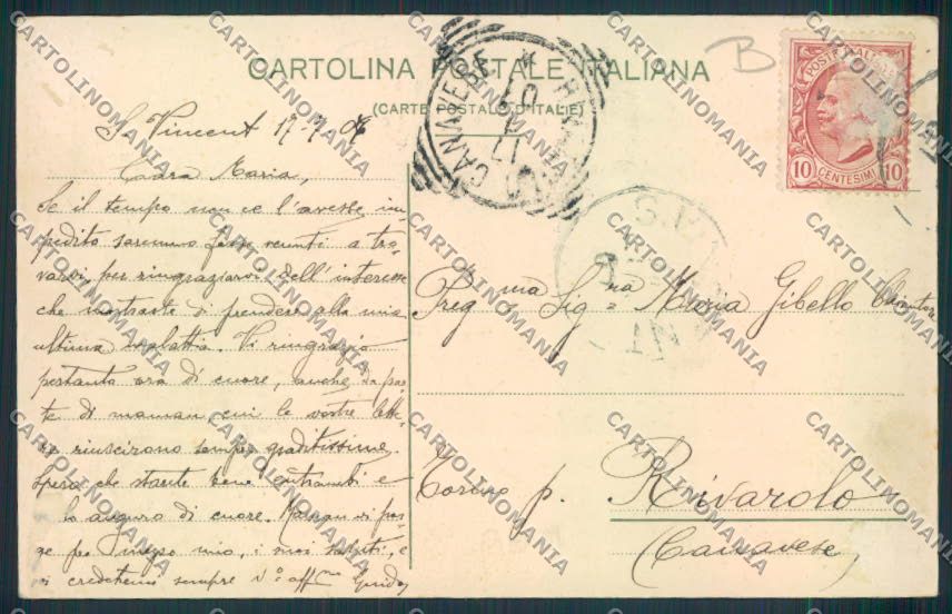Aosta Saint Vincent cartolina MQ4840 – retro
