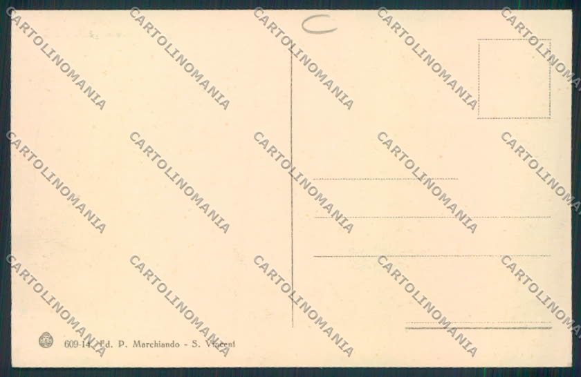 Aosta Saint Vincent cartolina MQ4844 – retro