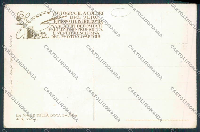 Aosta Saint Vincent cartolina MQ4845 – retro