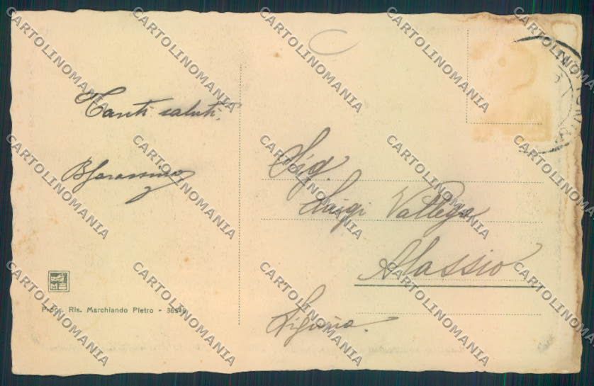 Aosta Saint Vincent cartolina MQ4848 – retro