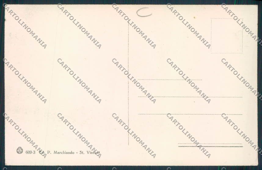 Aosta Saint Vincent cartolina MQ4853 – retro