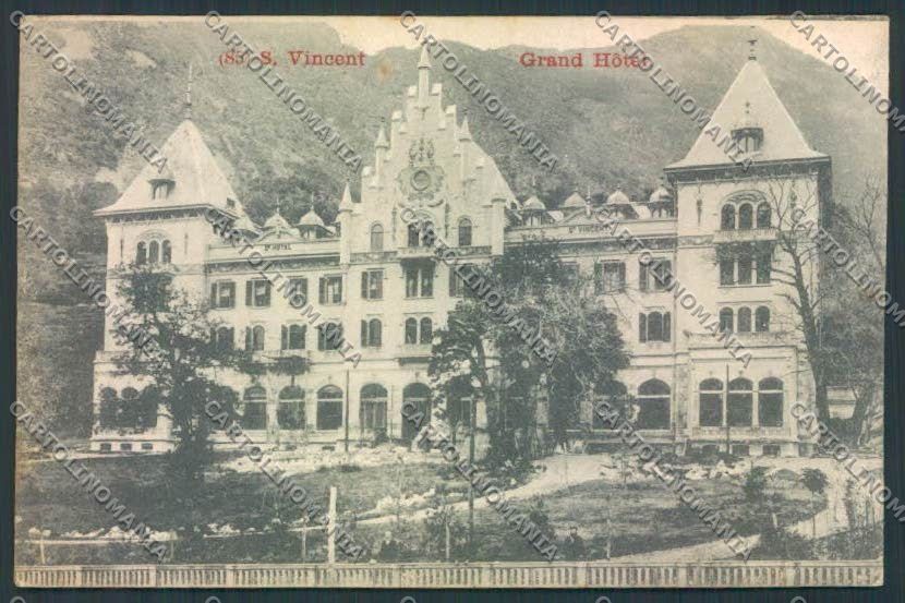 Aosta Saint Vincent cartolina MQ4858 – fronte