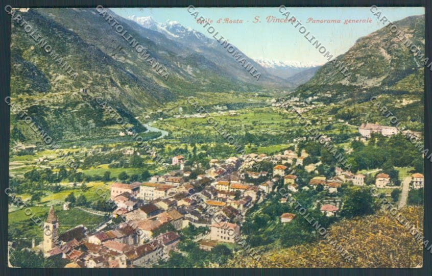 Aosta Saint Vincent cartolina MQ4863 – fronte