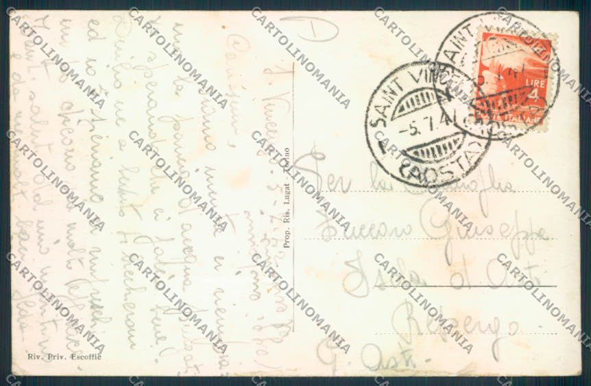 Aosta Saint Vincent foto cartolina MQ4879 – retro